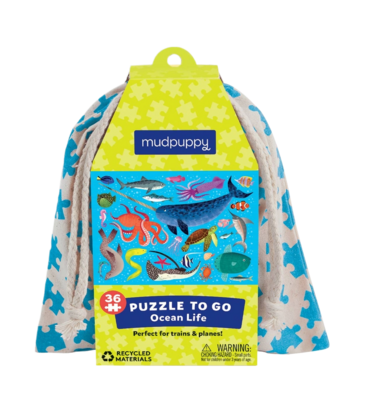 Chronicle Books Mudpuppy Puzzle To Go: Ocean Life