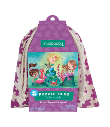 Chronicle Books Mudpuppy Puzzle To Go: Mermaids