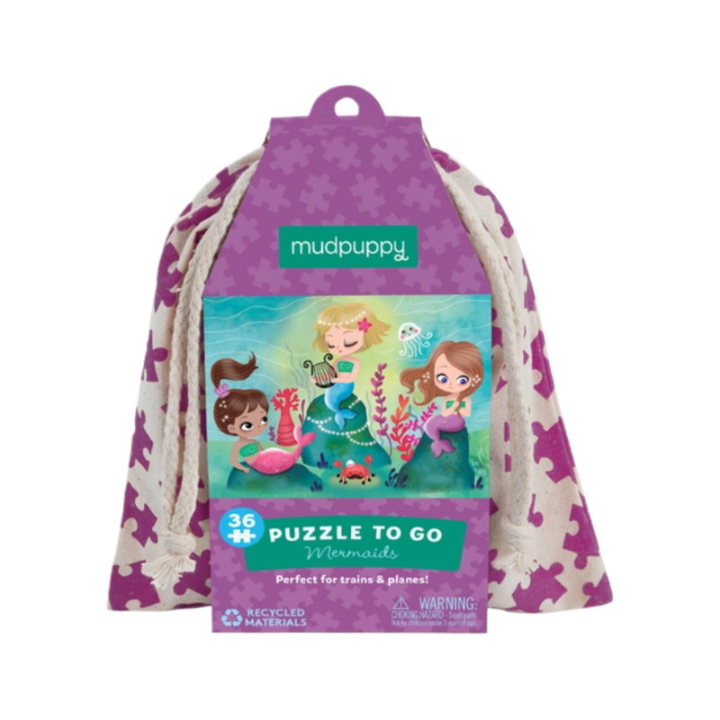 Chronicle Books Mudpuppy Puzzle To Go: Mermaids