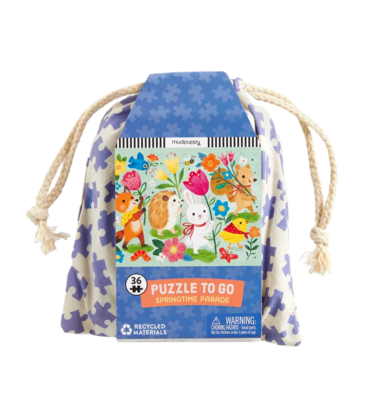 Chronicle Books Mudpuppy Puzzle To Go: Springtime Parade