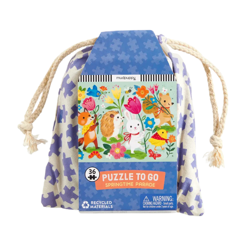 Chronicle Books Mudpuppy Puzzle To Go: Springtime Parade