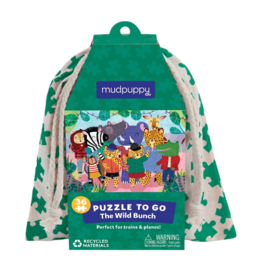 Chronicle Books Mudpuppy Puzzle To Go: The Wild Bunch