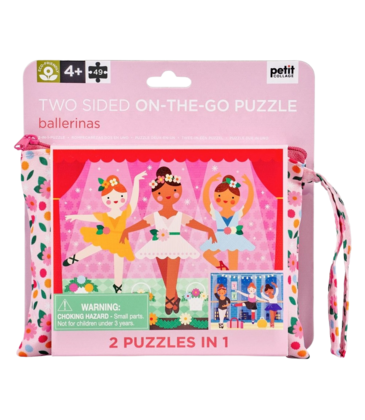 Chronicle Books Mudpuppy Two-Sided On-The-Go Puzzle: Ballerinas