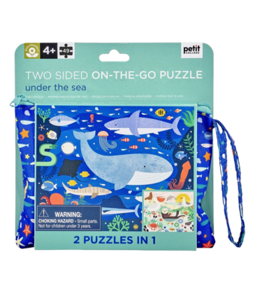 Chronicle Books Mudpuppy Two-Sided On-The-Go Puzzle: Under The Sea