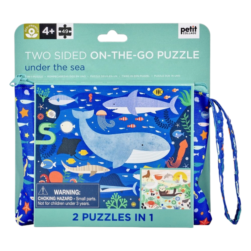 Chronicle Books Mudpuppy Two-Sided On-The-Go Puzzle: Under The Sea
