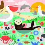 Chronicle Books Mudpuppy Two-Sided On-The-Go Puzzle: Under The Sea