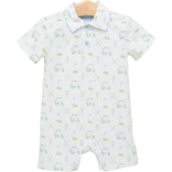 Trotter Street Kids Trotter Street Kids Caddy Club Polo Romper