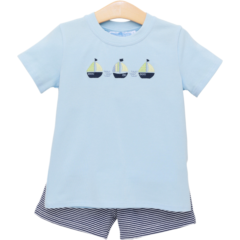 Trotter Street Kids Trotter Street Kids Set Sail Short Set