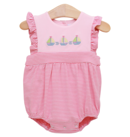 Trotter Street Kids Trotter Street Kids Set Sail Ruffle Sunsuit