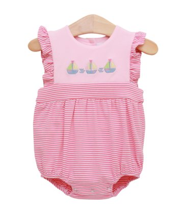 Trotter Street Kids Trotter Street Kids Set Sail Ruffle Sunsuit