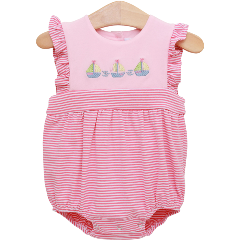 Trotter Street Kids Trotter Street Kids Set Sail Ruffle Sunsuit