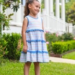 Trotter Street Kids Trotter Street Kids Patriotic Stripe Tinsley Twirl Dress