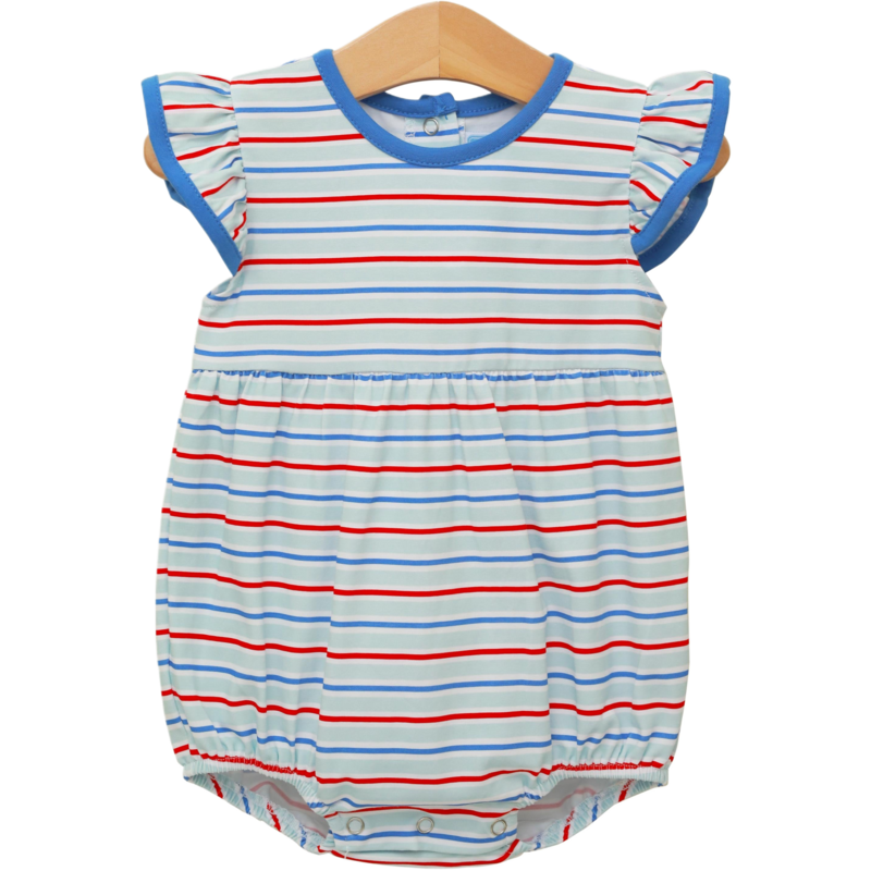 Trotter Street Kids Trotter Street Kids Patriotic Stripe Lucy Bubble