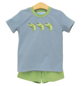 Trotter Street Kids Trotter Street Kids Hooked on Fishing Short Set