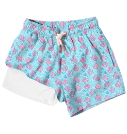 Bermies Coral Fish Swim Trunks