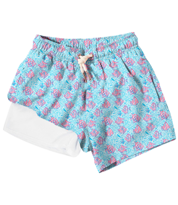Bermies Coral Fish Swim Trunks