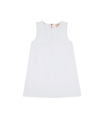 The Beaufort Bonnet Company TBBC Sleeveless Betts Bow Dress - Worth Avenue White