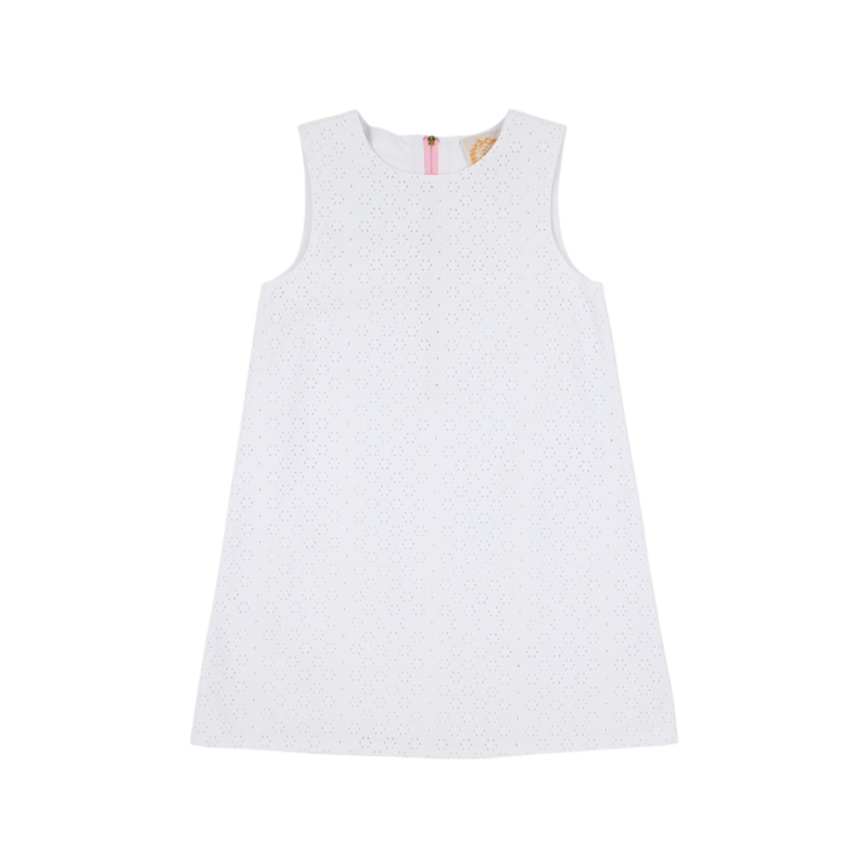 The Beaufort Bonnet Company TBBC Sleeveless Betts Bow Dress - Worth Avenue White