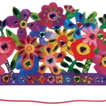 Crocodile Creek Crown Jewel Art - Unicorn Flowers