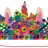Crocodile Creek Crown Jewel Art - Unicorn Flowers