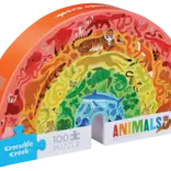Crocodile Creek 100pc Puzzle - Rainbow Animals