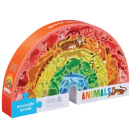 Crocodile Creek 100pc Puzzle - Rainbow Animals
