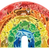 Crocodile Creek 100pc Puzzle - Rainbow Animals