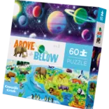 Crocodile Creek 60pc Above & Below Puzzle - Earth & Space