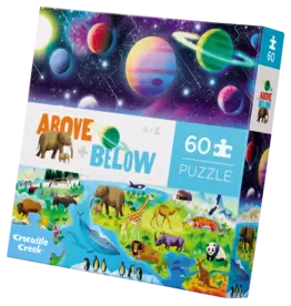 Crocodile Creek 60pc Above & Below Puzzle - Earth & Space