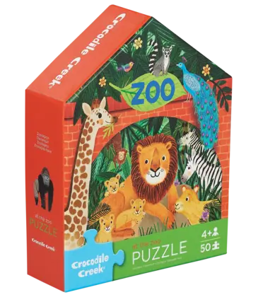 Crocodile Creek 50pc Puzzle - Zoo