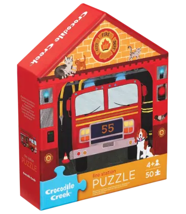 Crocodile Creek 50pc Puzzle - Fire Station