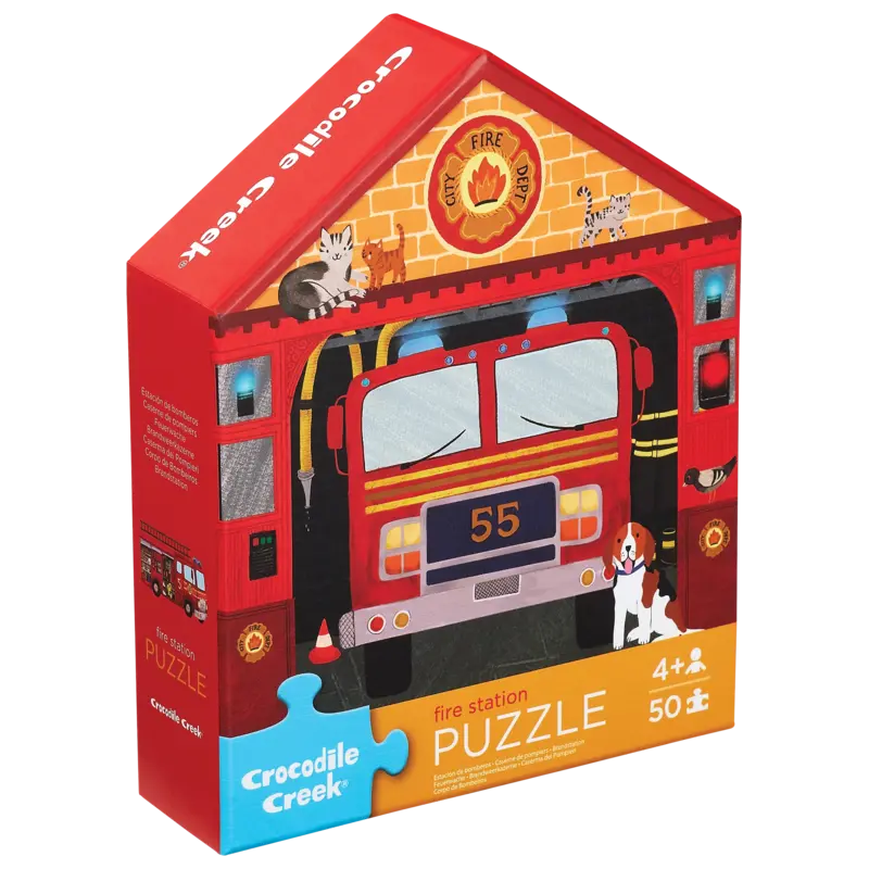Crocodile Creek 50pc Puzzle - Fire Station