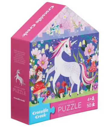 Crocodile Creek 50pc Puzzle - Unicorn Castle