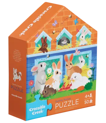 Crocodile Creek 50pc Puzzle - Bunny House