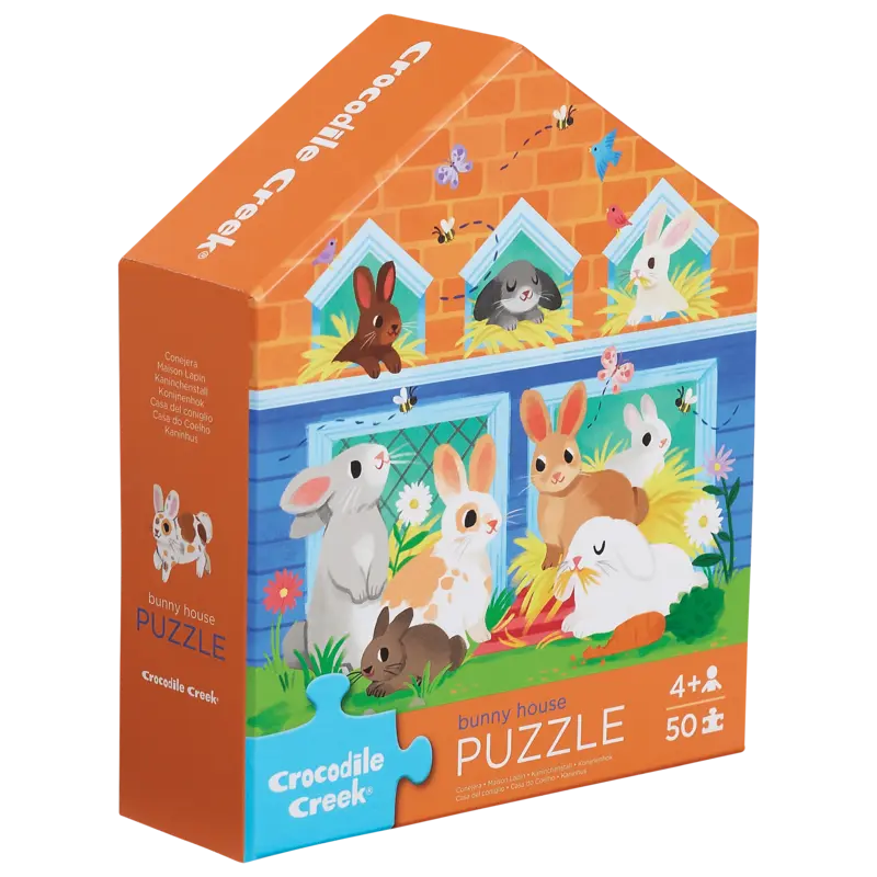 Crocodile Creek 50pc Puzzle - Bunny House