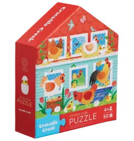 Crocodile Creek 50pc Puzzle - Chicken Coop