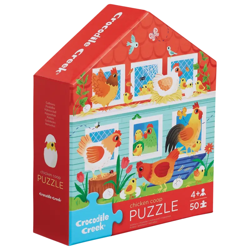 Crocodile Creek 50pc Puzzle - Chicken Coop