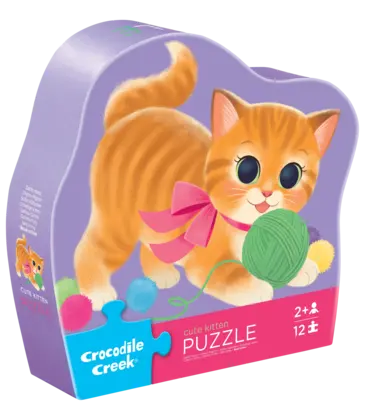 Crocodile Creek 12pc Puzzle - Cute Kitten
