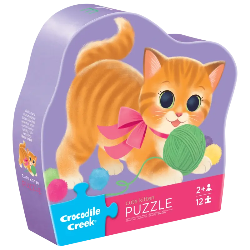 Crocodile Creek 12pc Puzzle - Cute Kitten