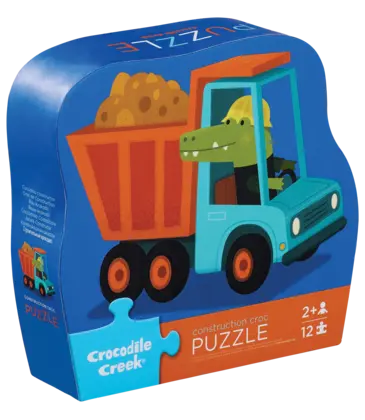 Crocodile Creek 12pc Puzzle - Construction Croc