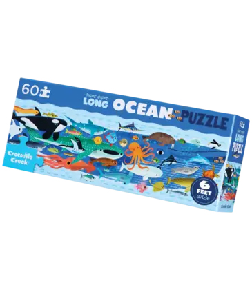Crocodile Creek 60pc Super Duper Long Puzzle - Oceans