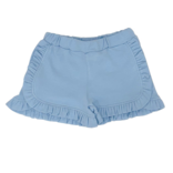 Luigi Luigi Sky Blue Ruffle Trim Shorts