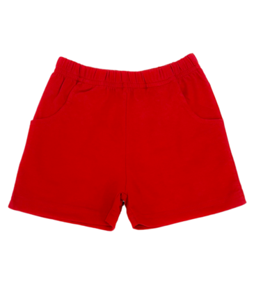 Luigi Luigi Deep Red Jersey Shorts w/ Pockets