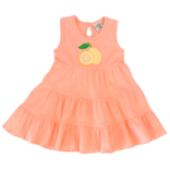 Luigi Luigi Lemon Tiered Dress