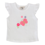 Luigi Luigi Butterfly Flutter Sleeve Top