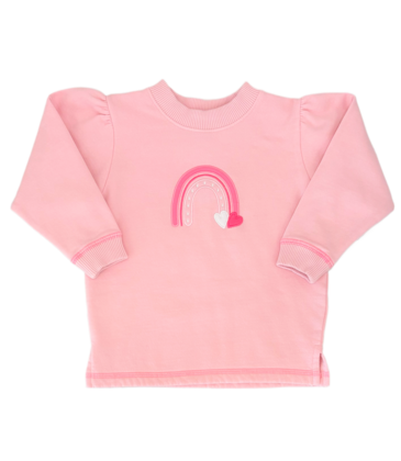 Luigi Luigi Pink Rainbow w/ Hearts Sweatshirt