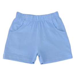Luigi Luigi Sky Blue Jersey Shorts w/ Pockets