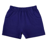 Luigi Luigi Dark Royal Jersey Shorts w/ Pockets