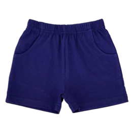 Luigi Luigi Dark Royal Jersey Shorts w/ Pockets
