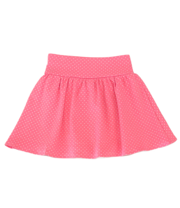 Luigi Luigi Bubblegum Polka Dot Print Skort